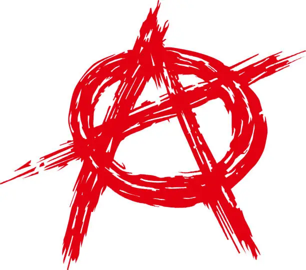 Vector illustration of Anarchy sign