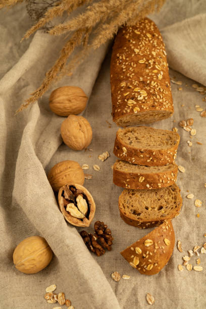 istock Lean grain baguette with sunflower sesame seeds and oatmeal, walnuts 2094099817