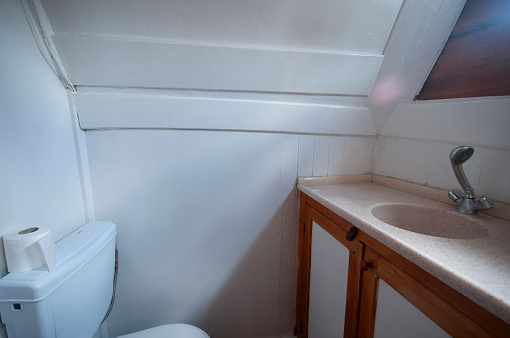 yacht interior toilet/bathroom