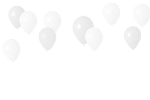 Balloon, celebration, blank background, birthday