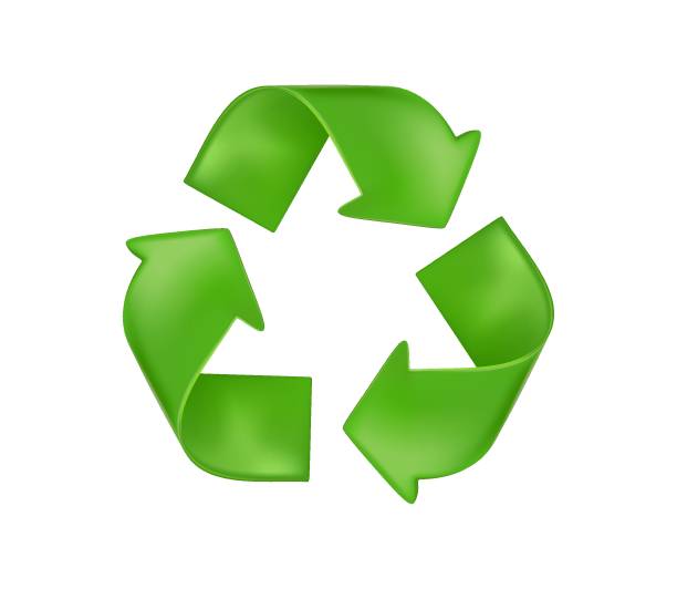 istock Recycle Symbol 3D icon, Isolated On White Background, Vector Illustration. Reuse, reduce, recycle modern design. Green 2094131853