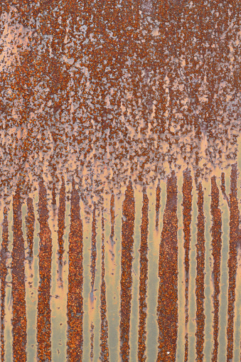 rusty metal background with drips