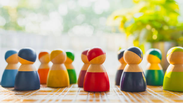 istock Multi-colored models stand together and discuss their work. Diverse group of stylish people standing together. Society or population, social diversity concepts. 2094194235