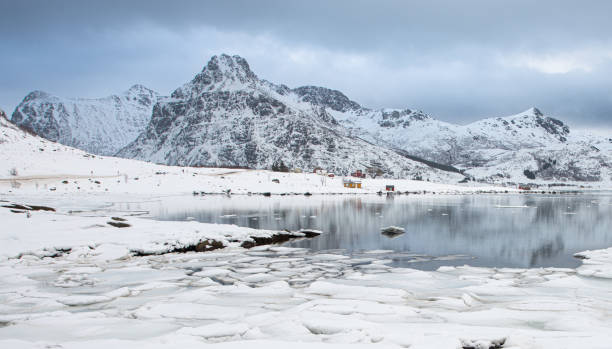 Lofoten islands panorama 스톡 사진