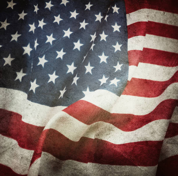 istock Grunge American flag 2094244566