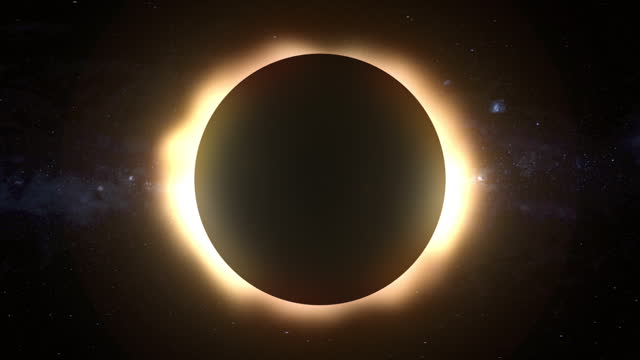 Slow Zoom to Total Solar Eclipse