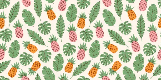 Vector illustration of Tropical pattern