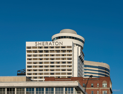 The Sheraton Grand Hotel in downtown Nashville, Tennessee.