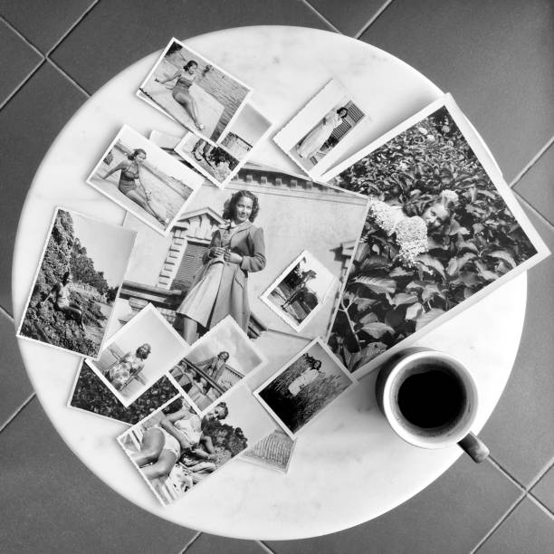 istock Collection of old photographs. 1940. 2094280715