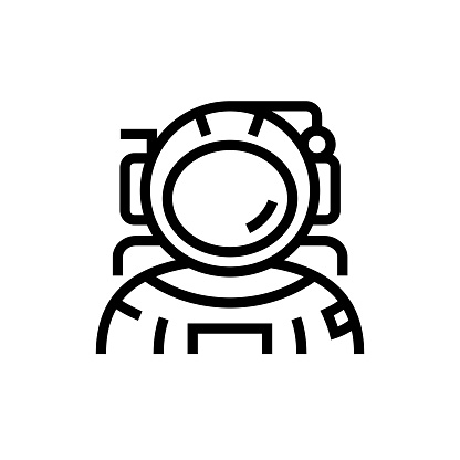 Astronaut Line Icon