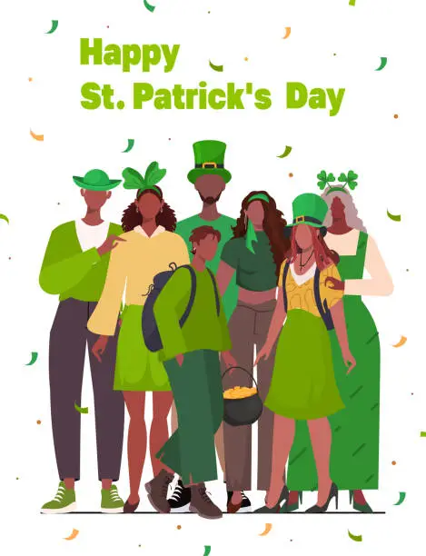 Vector illustration of Happy St. Patrick Day.