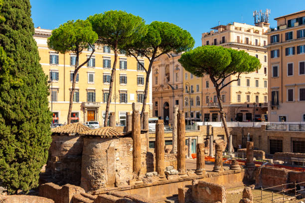 Largo di Torre Argentina square in Rome, Italy