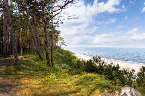 Holidays in Poland - Baltic seashore in Pobierowo, small tourists resort in west pomeranian voivodeship