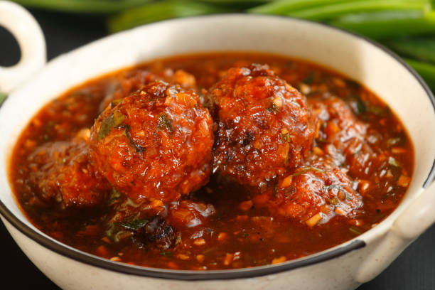 istock Manchurian balls with gravy 2094371832
