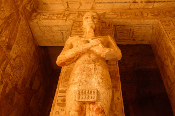 istock Statue inside of  Abu Simbel temple in Luxor, Egypt, without people, one statue 2094412650