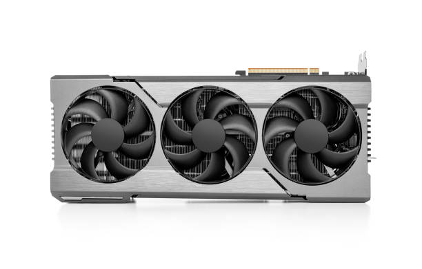istock Powerful graphic video card of a computer isolated on a white background. 2094435265
