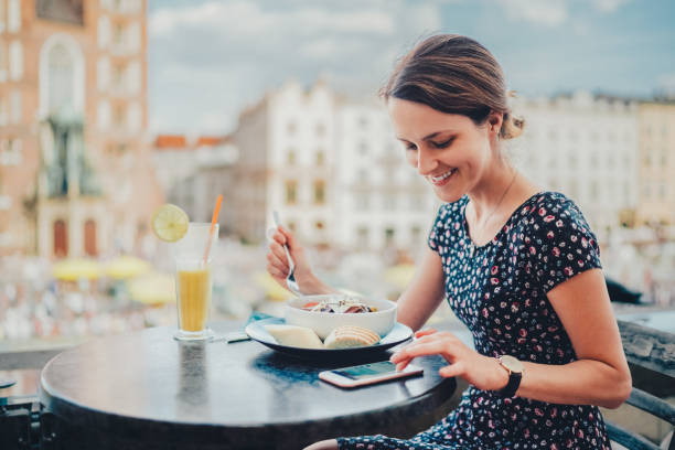 istock Tourist visiting Krakow is eating lunch in restaurant 2094435293