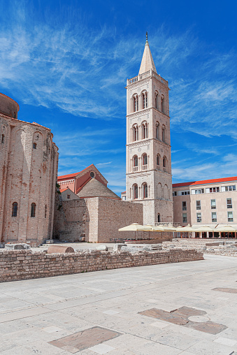 Cityscape of old town of Zadar. Croatia, adriatic region of Dalmatia.