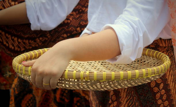 Traditional tool for cleaning rice in Indonesia