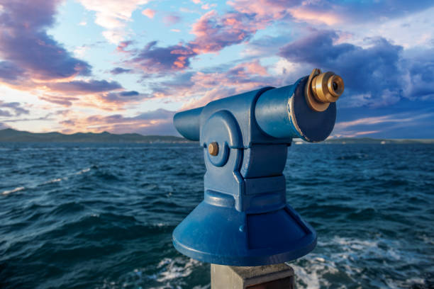 istock Spyglass on the seashore. 2094442906