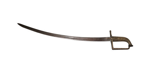 istock Antique saber or sword isolated on a white. 2094442907