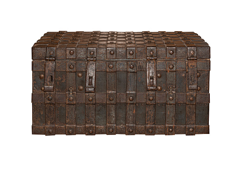A full sized replica of a pirate's treasure chest in Mackinaw Michigan
