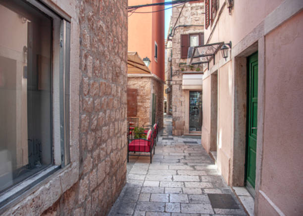 istock Ancient stone buildings on the streets of Split. Croatia. 2094444543