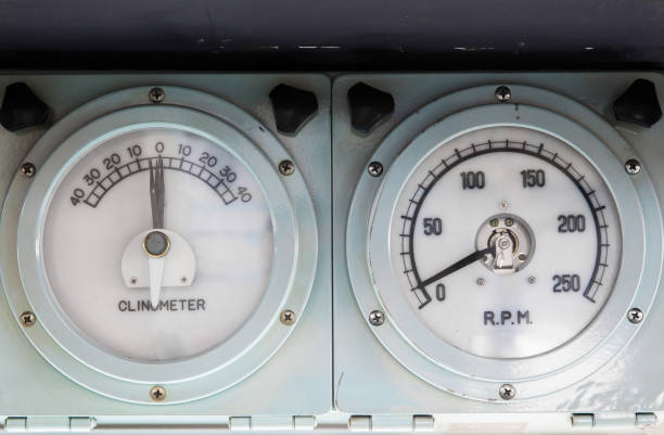 istock Ship navigation equipment. Ship Clinometer and Tachometer. 2094482409