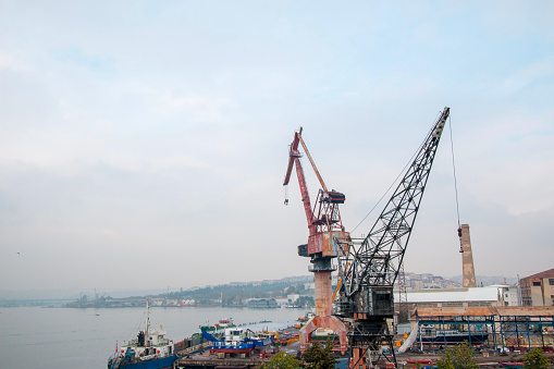 Halic Shipyards of Istanbul. Former shipyards and shipbuilding areas.