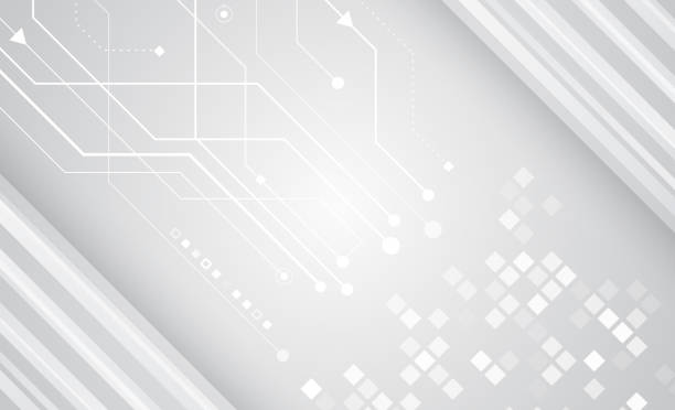 istock Vector illustration of circuit board and hexagons. Abstract futuristic communication. Hi-tech grey background with various technology elements. 2094493561