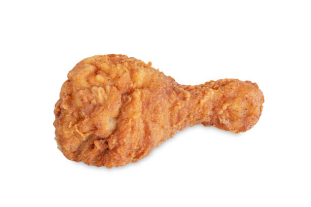 istock Spicy crusted chicken legs on a white isolated background 2094493584