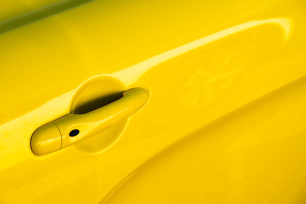 istock A yellow sports car door 2094520008