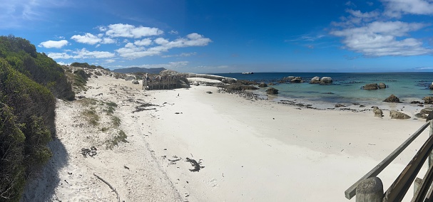 Stunning quiet beach of Boulders Beach