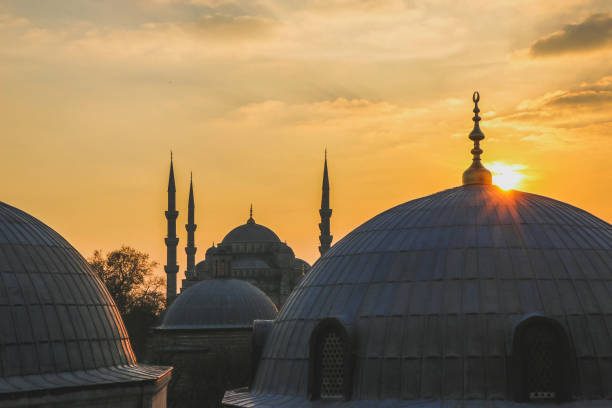 istock Blue Mosque as seen from Hagia Sofia at sunset, Istanbul, Turkey 2094529748