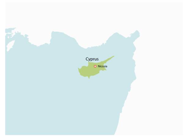 istock Outline of the map of Cyprus with regions 2094530271