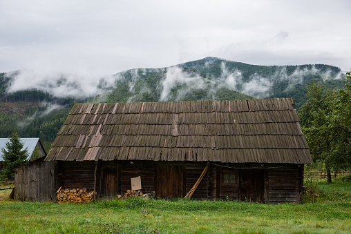 Country house in Gorgany region of Carpathian mountains, Ukraine