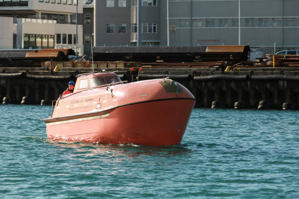 Netherlands,Holland,Dutch,Zeeland,Vlissingen, june 2016:Rescue boat, see runner