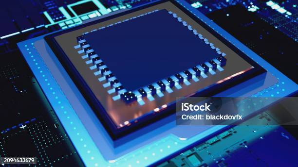 Microprocessor Stock Photo - Download Image Now - Data, Abstract ...