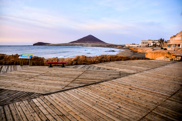 ocean coast's view - image alternative energy canary islands color image imagens e fotografias de stock