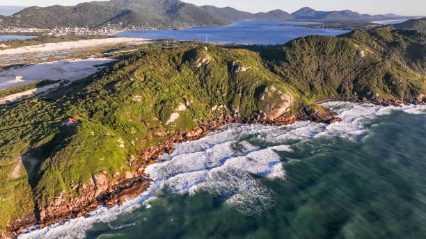 istock Joaquina Beach in Florianopolis. Aerial view. 2094640177