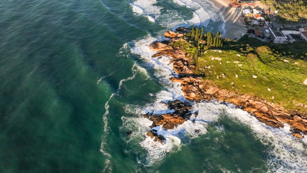 istock Joaquina Beach in Florianopolis. Aerial view. 2094665652