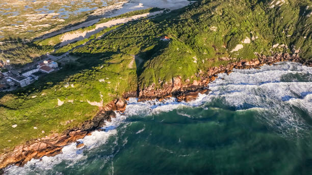 istock Joaquina Beach in Florianopolis. Aerial view. 2094671556