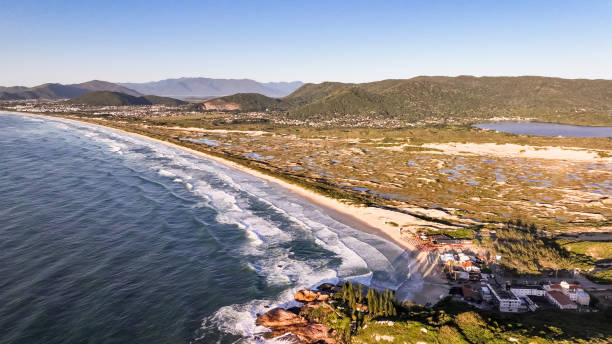 istock Joaquina Beach in Florianopolis. Aerial view. 2094673161