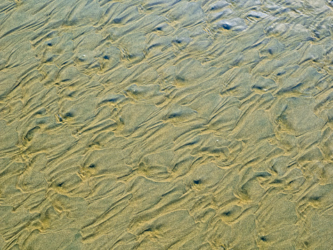 Beach sand Patterns found along the Pacific Rim National Park on Vancouver Island, British Columbia