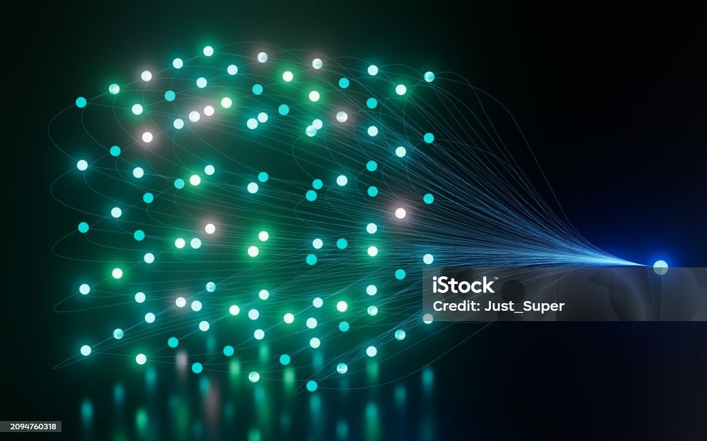 Foto Deep Learning Neural Network Nodes Deep Learning Artificial Intelligence Machine ...