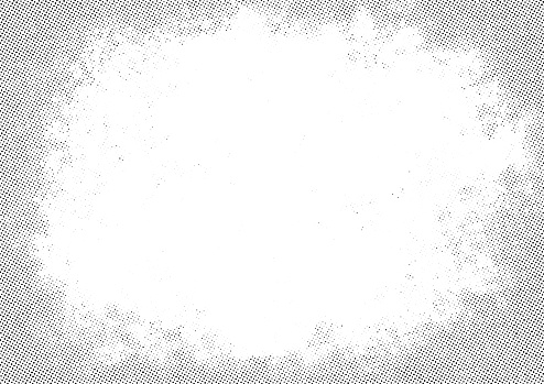 Black abstract grunge vector halftone vignette edge border frame background illustration texture