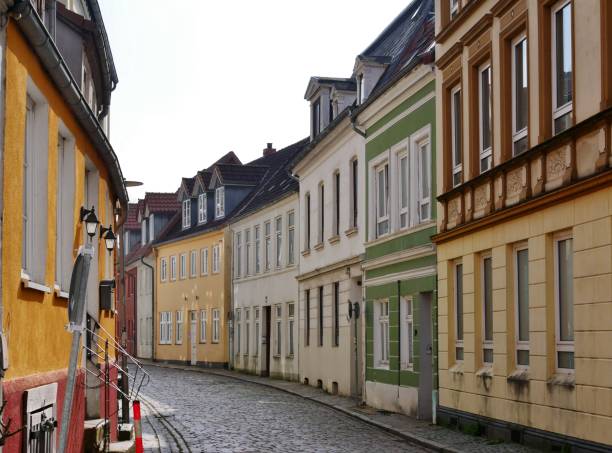 istock Old quartier in Flensburg with captains houses 2094860968