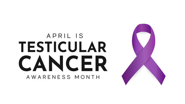 Testicular Cancer Awareness Month card, April. 4k