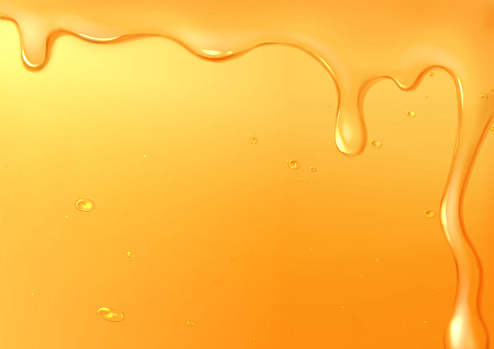A frame of honey melting from above has been added to the background of honey that fills the screen.