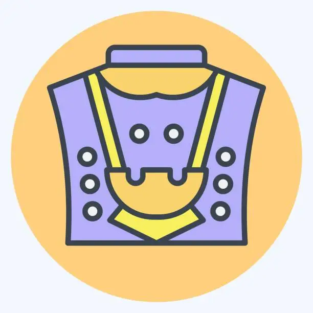 Vector illustration of Icon Jewelry. related to Qatar symbol. color mate style. simple design illustration.